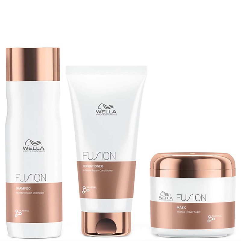 Wella Fusion Trio Shampoo 250ml + Conditioner 200ml + Mask 150ml