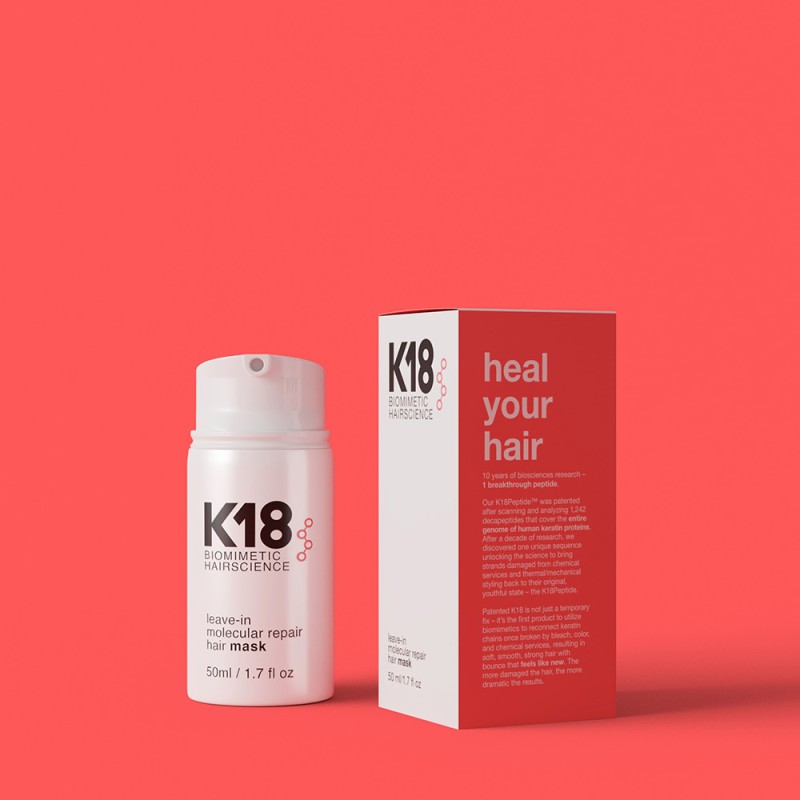 K18 Leave In Molecular Repair Mask 50ml + Leave In Molecular Repair Mask 15ml + Leave In Molecular Repair Mask Dose 5ml