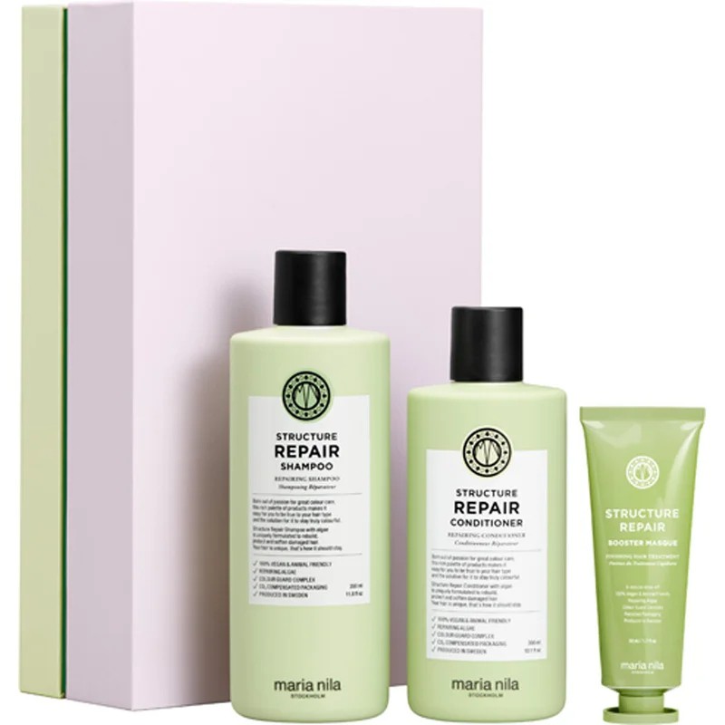 Maria Nila Structure Repair Gift Box 2023 Shampoo 350 + Conditioner 300 + Booster Masque 50ml
