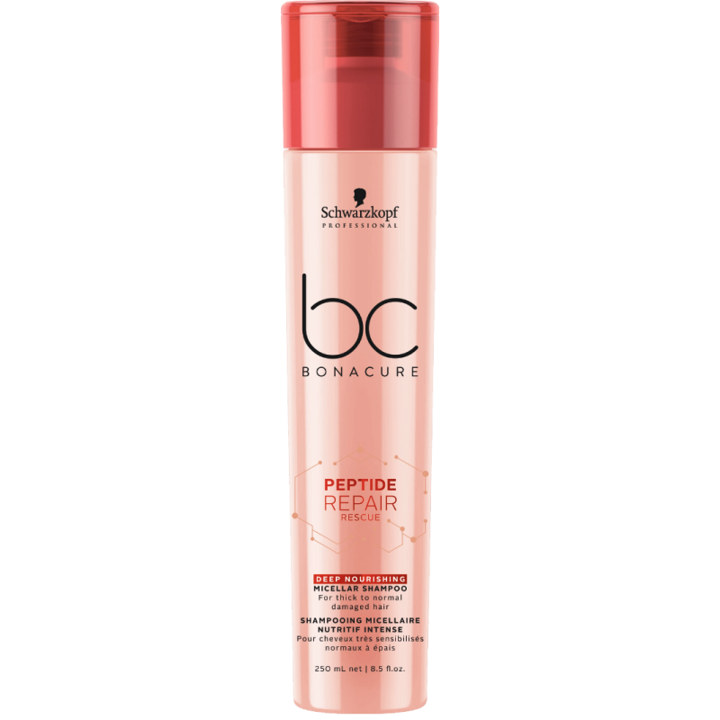 Schwarzkopf Professional BC Bonacure Peptide Repair Rescue Deep Nourishing Micelllar Shampoo 250ml