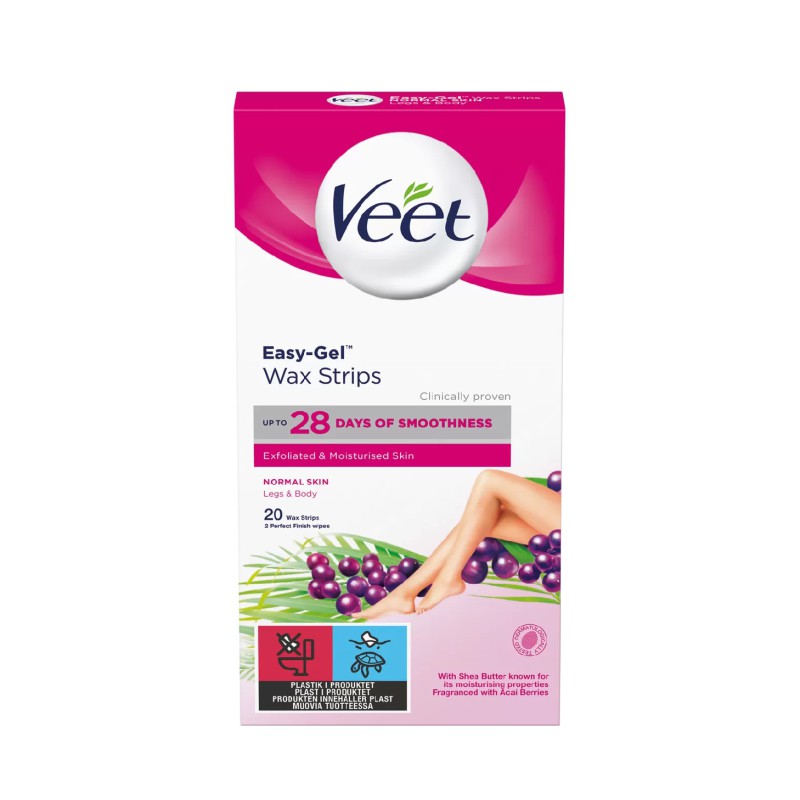 Veet Easy-Gel Wax Strips Normal Skin 20st