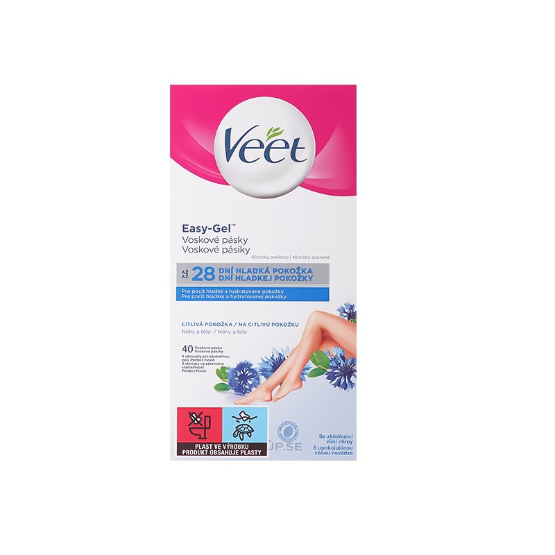 Veet Easy-Gel Wax Strips Sensitive Skin 20st