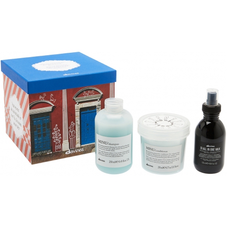 Davines Minu Kit Shampoo 250ml + Conditioner 250ml + Oi All In One Milk 135ml