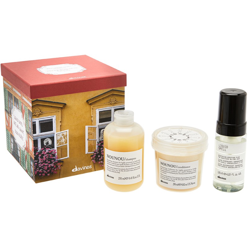 Davines Nounou Kit Shampoo 250ml + Conditioner 250ml - Liquid Spell 125ml